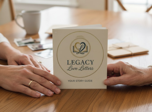 A professionally designed story booklet from Legacy Love Letters.